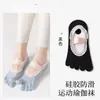 Calcetines de Yoga de Cinco Dedos para Mujer, Estilo Primavera y Otoño, Calcetines Profesionales Antideslizantes para Pilates de Dedos Divididos, Calcetines de Barco, Resistentes al Olor, Zhuji