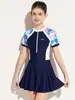 Traje de Baño para Niñas Estilo 2025 Vestido-Una Pieza para Niños Mayores, Venta al por Mayor Fabricante de Ropa de Baño Infantil, Dropshipping para Niñas