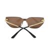 Temperamento retro moda gafas de alta gama gafas de sol nuevas transfronterizas montura ojo de gato gafas de sol para protección solar 139 90285