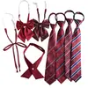Corbata Roja Escolar para Sentido de Pajarita Libre Uniforme JK Cuello Flor Ropa de Navegación Japonesa Accesorios Estilo Universitario Femenino Versátil de Moda