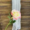 Rosa de Simulación Tallo Único Rosa Redonda Cascada de Flores Pared de Flores Arreglo Floral Flor Artificial Flor de Boda Flor Falsa Fila de Flores en el Suelo