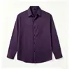 Camisa masculina transfronteiriça, camisa fina de verão, levemente elástica, com bom caimento, sem amassar, adequada para o trabalho, simples, casual, para o dia a dia