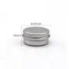 Ventas Directas de Fábrica Caja de Aluminio Plateada de 10 ml en Stock 35*18 mm Lata Pequeña Redonda de Aluminio Empaque Caja de Regalo
