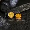 Acessório Redondo Banhado a Ouro Prata S925 Corpo Inteiro Estilo Antigo Deus da Riqueza das Cinco Estradas DIY Novo Estilo Étnico Chinês Contas Espaçadoras Versáteis