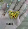Nuevo Estilo Chino Tendencia Nacional Oro Antiguo Esmalte Filigrana Exquisita Flor Mariposa Collar Cadena Trenzada para Suéter Regalo
