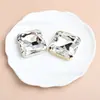 45mm Grande Quadrado Pontiagudo Fundo Garra Diamante DIY Mocha Fluorescente Diamante Vestido Bolsa Sapato Jóias Diamante Pegajoso Costurado À Mão Garra Dourada