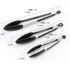 Pinza de comida de silicona pinza para barbacoa de alta temperatura pinza para buffet de pan pinza para filete frito 7912 pulgadas en stock