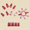 Uñas de Ballet de Longitud Media para el Día de San Valentín Moda Europea y Americana Uñas Postizas Más Vendidas Venta al por Mayor Estilo Ins Uñas Portátiles Removibles
