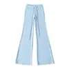 Pantalones de Yoga Acampanados Sexy Estilo Americano con Cordón de Felpa 25 Otoño Nuevo Elásticos Ajustados Casuales Deportivos Largos