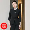 Consultora de salão de beleza, uniforme de trabalho da recepção de hotel, vestimenta de trabalho da recepção de beleza médica, traje profissional, conjunto de saia e blazer feminino