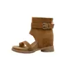 Sandalias de Tanga Retro Estilo Coreano de Una Tira que Aumentan la Altura Interior para Mujer, Nuevas Sandalias de Cuña con Cremallera Trasera y Punta Abierta de Moda de Verano