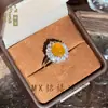 Anel de Calcedônia Amarela Natural Formato de Ovo Oval Abertura Ajustável Presente Cabochão Ágata Amarela Pedra de Jade Anel de Dedo Feminino