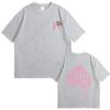 Camiseta Singer Natanael Cano Amor Tumbado Pink Ct com estampa de preguiça