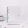 Pasta PVC Transparente A5 Capa para Planner Armazenamento Refis Caderno de Folhas Soltas Notas Bolsa PVC com Zíper