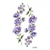 Nuevas pegatinas de tatuaje de flores pequeñas y frescas, pegatinas de tatuaje impermeables, se pueden configurar para mapa, directo de fábrica, nuevo, venta al por mayor