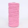 Shengwei Atacado Corda Trançada Colorida de 3mm 4mm Feita à Mão Materiais DIY para Roupas Bolsas Tapeçaria Corda de Linha de Algodão