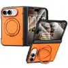En stock: Funda de teléfono iPhone Duo con un soporte magnético giratorio de 360 grados, una funda protectora plegable para teléfonos Apple