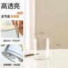 Sombra de Flor Acrílico Flor Despertar Florero Cubo Recto Adornos Sala de Estar Arreglo Floral Acrílico Sentido Avanzado Hidropónico Transparente Anti-Caída