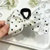 Presilha de Cabelo com Laço de Bolinhas, Design Nicho Coreano, Presilha Tubarão Retrô, Presilha Versátil para a Parte de Trás da Cabeça, Acessório de Cabelo de Princesa