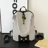 Verde lima vibrante, mochila suave y linda de gato negro, perfecta para niñas y estudiantes, con un estilo dulce y genial, adecuada para ir al trabajo, uso casual y versátil para diversas ocasiones
