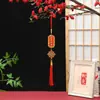 Novo pingente de borla festivo estilo chinês para decoração do Festival da Primavera, alto valor estético Novo ornamento pendurado com caractere da sorte de Ano Novo para a porta de entrada