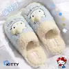 Lindas Pantuflas de Algodón Cálido con Forro de Felpa, Silenciosas, para Interior, con Dibujo de Gatito, para Mujer, Otoño e Invierno