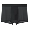 Ropa Interior para Hombre, Seda de Hielo, Doble Capa, Absorbente de Humedad, Transpirable, Antibacteriana, Cómoda y Amigable con la Piel, Calzoncillos tipo Boxer para Hombre de Verano al por Mayor