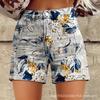 2025 Populares Comercio Exterior Transfronterizo Aliexpress Ebay Exportación Europea y Americana Talla Grande Pantalones Casuales Delgados Cortos Imitación Vaqueros