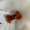 Pinza para el pelo de hueso estilo coreano con textura de café con leche para niña, pinza de una palabra linda, nuevo pinza de pico de pato para flequillo lateral, accesorio para el pelo para mujer