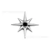 Brincos de Liga de Titânio com Zircônia Preta, Tarraxas de Orelha Estilo Dark Nicho, Acessórios Personalizados de Piercing Multiestilo para Garotas Descoladas