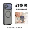 Adecuado para funda de teléfono móvil Iphone18Promax, Succión Magnética con Sensación de Piel, Funda Protectora Anticaídas Mate Galvanizada Apple 17