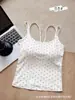 Camisola de Tirantes Cruzados con Estampado de Estrellas, Estilo Dulce y Picante, Espalda Descubierta y Copas Incorporadas, Corte Ajustado para Mujer