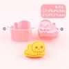 Molde para Paleta Serie Dragón de Leche Caricatura Simulada Personaje Acción Emoji Molde de Corte 3D Molde para Paleta DIY