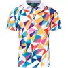 2026 Europa Mais Vendido Versátil Estampa 3D Casual Business Secagem Rápida Golfe Esporte Camisa Polo Masculina de Manga Curta