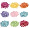 Lentejuelas chapadas en color de 6 mm, piezas de nido hechas a mano, material decorativo para bricolaje, accesorios para prendas de vestir, accesorios para pendientes.