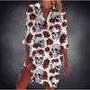 Moda 2023 nova feminina 3D estampa digital cardigã solto camisa casual venda direta transfronteiriça