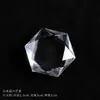 Piedra en bruto de cristal natural colgante de cristal hexagrama colgante de espécimen mineral accesorio adorno de cristal hexagrama