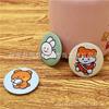 Broche de distintivo de menina da floresta patch de desenho animado coração de menina MengMeng acessórios para bolsa alfinete atacado e-commerce presentes