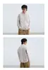 Nueva colección otoño/invierno 2024: Suéter de punto casual y de corte relajado, estilo retro americano, de cuello en V, prenda exterior de color liso para hombre