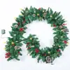 Decorações de Natal de Rattan Novas Transfronteiriças da Amazon 2,7m com Luzes Material de PVC Enfeites para Eventos de Árvore de Natal