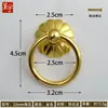 Chengyu Tirador Estilo Antiguo Simple Aleación de Zinc Redondo de un Solo Agujero Anillo de Tirar Tirador para Cajón Armario Puerta Ferretería para Muebles