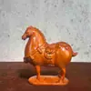Ébano Tallado Caballo Tang Casa de Pueblo Animal Zodiaco Decoración para el Hogar Apertura de Oficina Artesanía de Madera Sólida Regalos