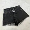 [en stock] Shorts VC para Mujer Verano Cintura Alta Nuevos de Pierna Ancha Ajustados Forma A Jeans Rasgados de Calle