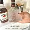 Ins Retrô com Base Plana para Copo Trapézio de Vidro Criativo de Alta Qualidade Copo de Uísque Copo de Café Copo para Cold Brew