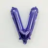 Globos de Película de Aluminio Morados de 16 pulgadas Alfanuméricos 0-9 A-Z Arreglos de Cumpleaños Decoraciones Globos de Papel de Aluminio Venta al por Mayor