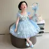 Elegante Vestido de Princesa Elsa para Niña Verano 2026 Modelo Nuevo Impresionante Vestido Hermoso para Niños Bebé Lolita