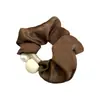 Anel para Cabelo Ins Doce Pérola Intestino Grosso Corda de Cabelo para Menina Bolas de Cabelo Simples Moda Rabo de Cavalo Elegante Corda de Cabelo Acessórios de Cabelo