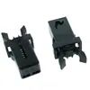 PR-001 pestillo de resorte de empuje autoblocante para cerradura de puerta de ganchillo de metal, interruptor de hebilla para caja de gafas de coche, cubo de basura