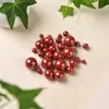 Cuentas Redondas de Arena Roja Cinabrio Pulsera al por Mayor Cuentas Accesorios de Juego Wen Cuentas Semiacabadas Accesorios para Joyería DIY