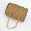 Tiras de Diamante Triturado de Resina de 10 mm y Cadenas de Perlas con Adhesivo Integrado Accesorios de Joyería Hechos a Mano para Bricolaje con Encaje de Diamante para Ropa